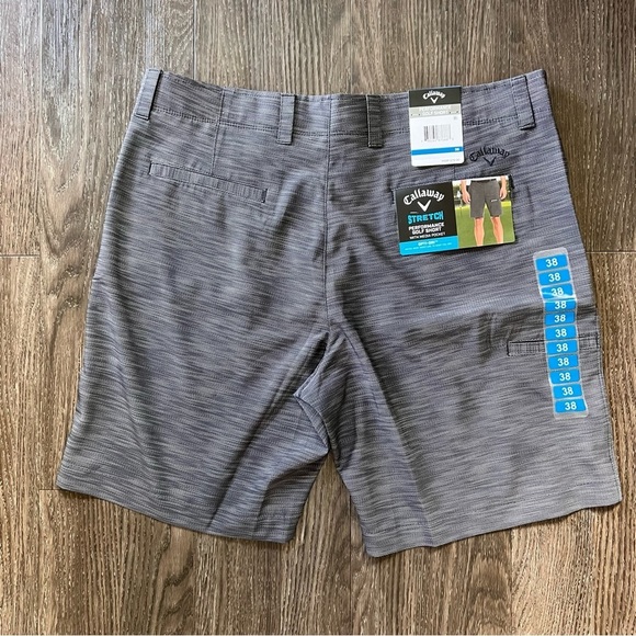 NEW - Callaway Men's Stretch Performance Short in Caviar - size 38​​ - Picture 5 of 7